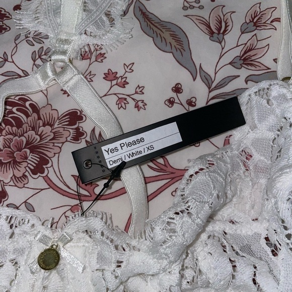 NWT Gooseberry Intimates Yes Please Lace Demi Bra White Size Extra Small - Picture 6 of 7